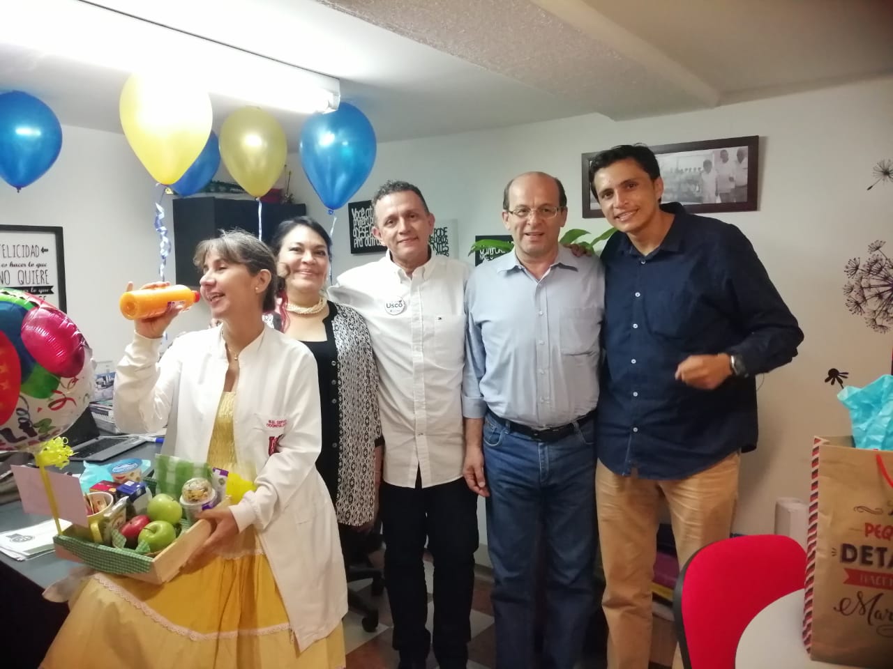 Cristina Repizo, Bernarda Martínez, Miler Roa, Orinson Perdomo, Jhon Perdomo.